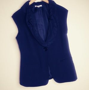 Black cabi suit short sleeve jacket size 6